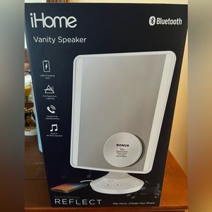 Vanity mirror with Bluetooth speaker